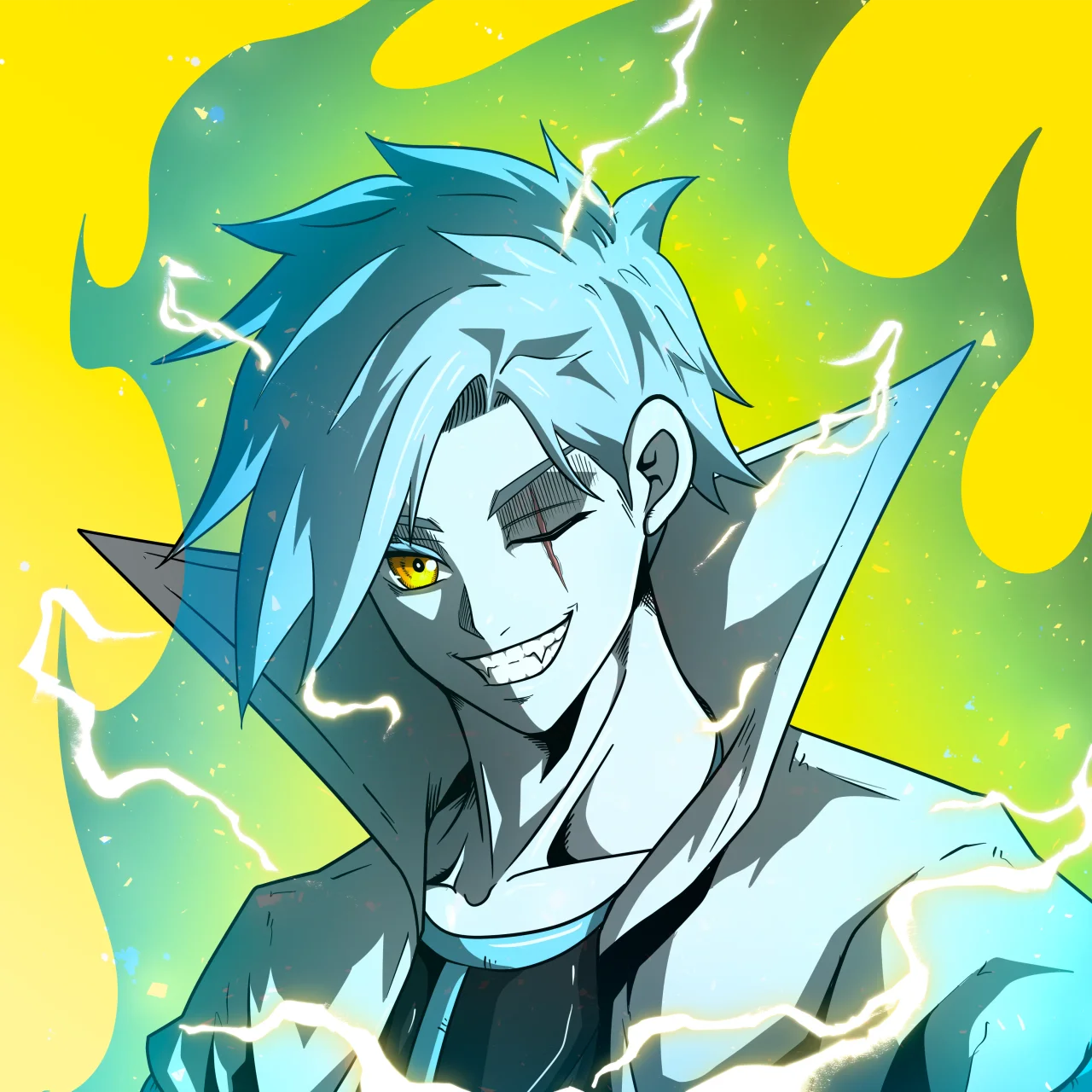 ALIEN #683. Alienzone digital collectible artwork. Eyes: Furukizu; Hair: Migime; Mark: None.