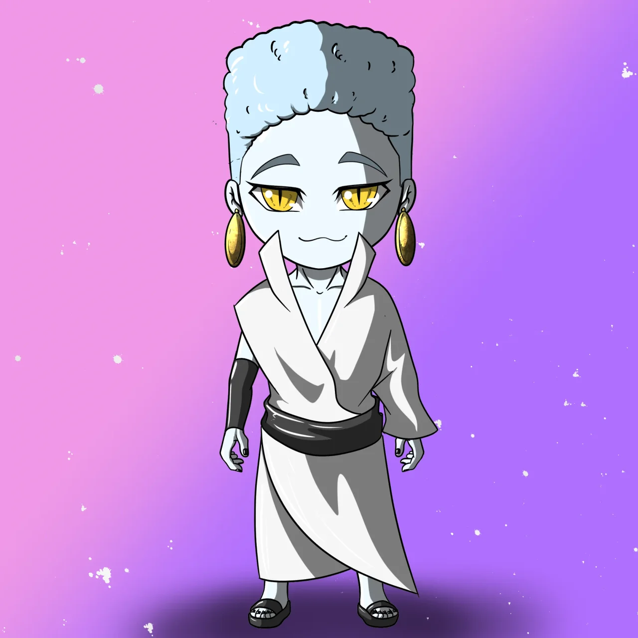 ALIEN #688. Alienzone NFT Chibi artwork.