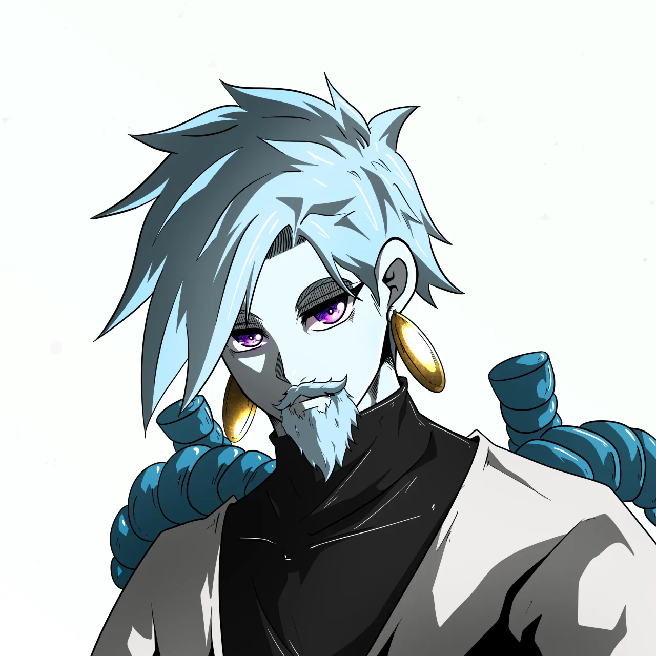 ALIEN #698. Alienzone digital collectible artwork. Eyes: Futâime; Hair: Migime; Mark: None.