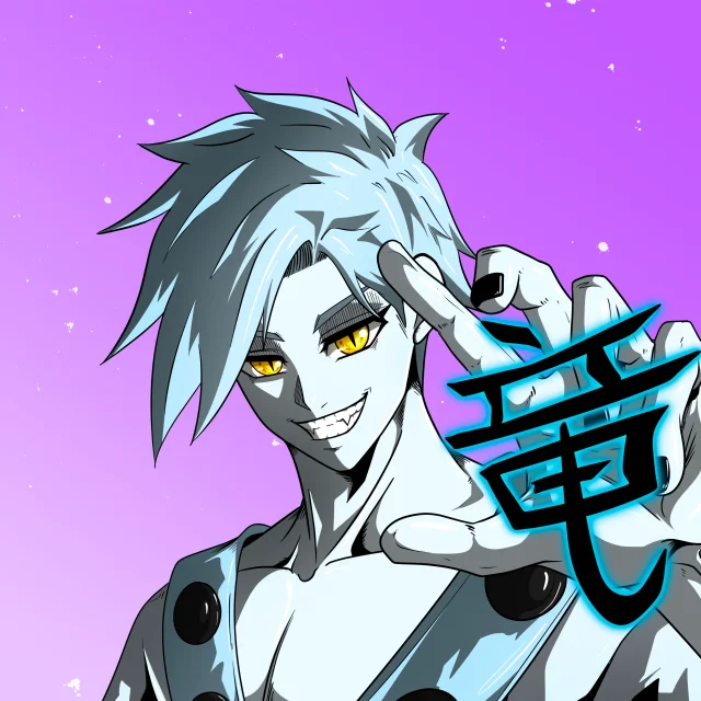 ALIEN #7. Alienzone digital collectible artwork. Eyes: Ryôshi; Hair: Migime; Mark: None.