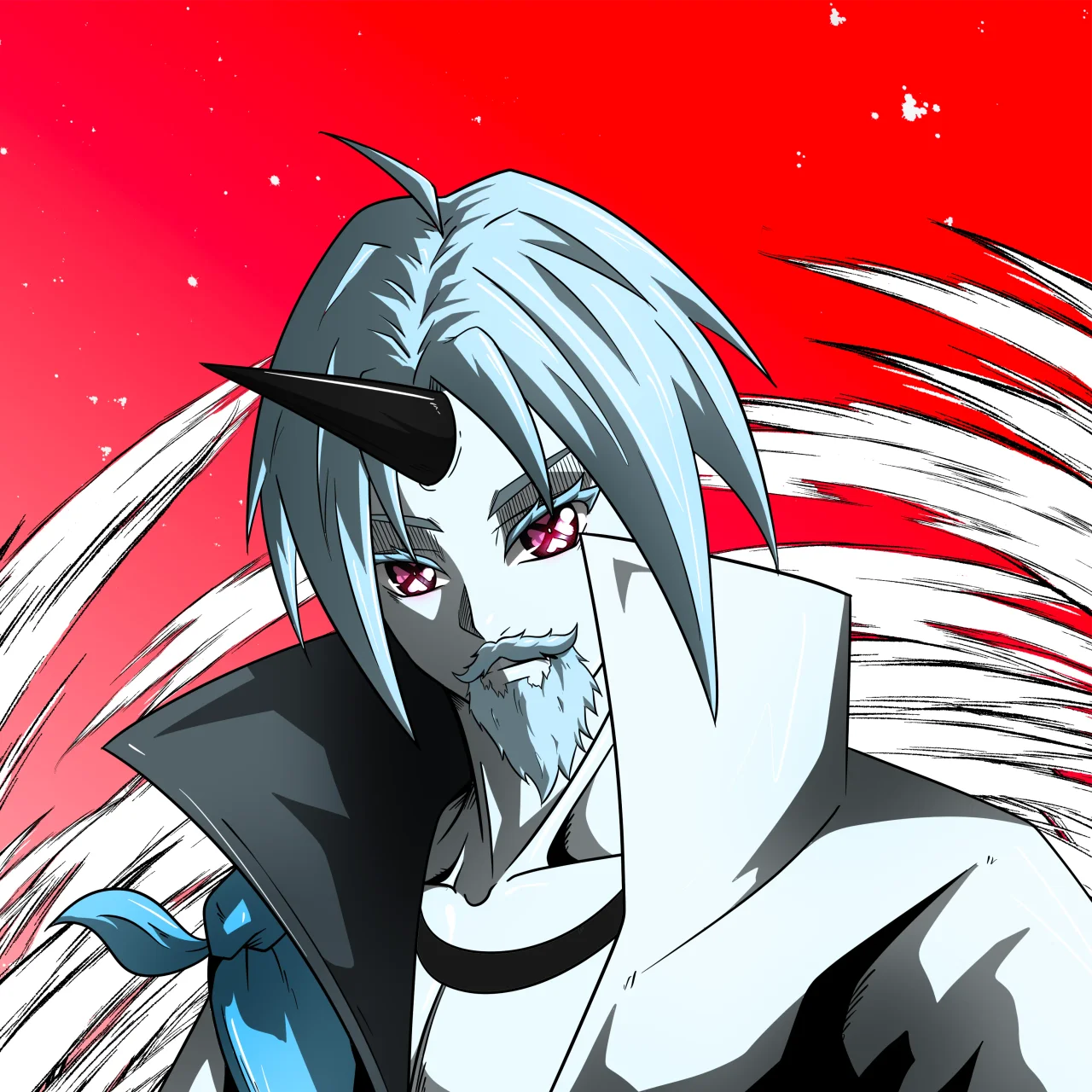ALIEN #701. Alienzone digital collectible artwork. Eyes: Shinmoku; Hair: Ikkakujû; Mark: None.