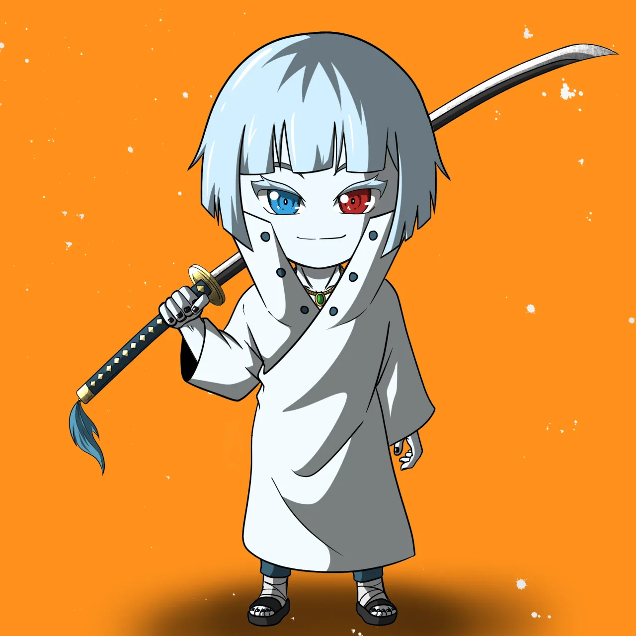 ALIEN #705. Alienzone NFT Chibi artwork.