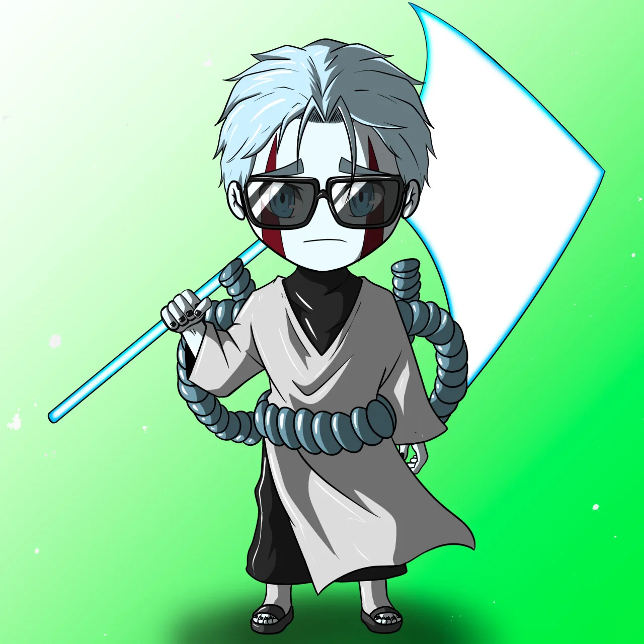 ALIEN #714. Alienzone NFT Chibi artwork.