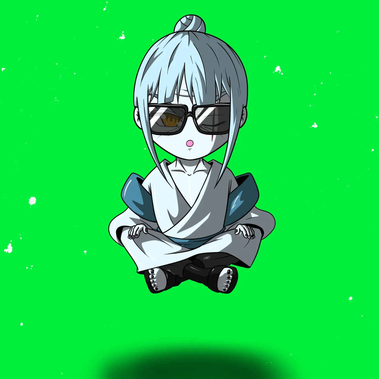 ALIEN #716. Alienzone NFT Chibi artwork.