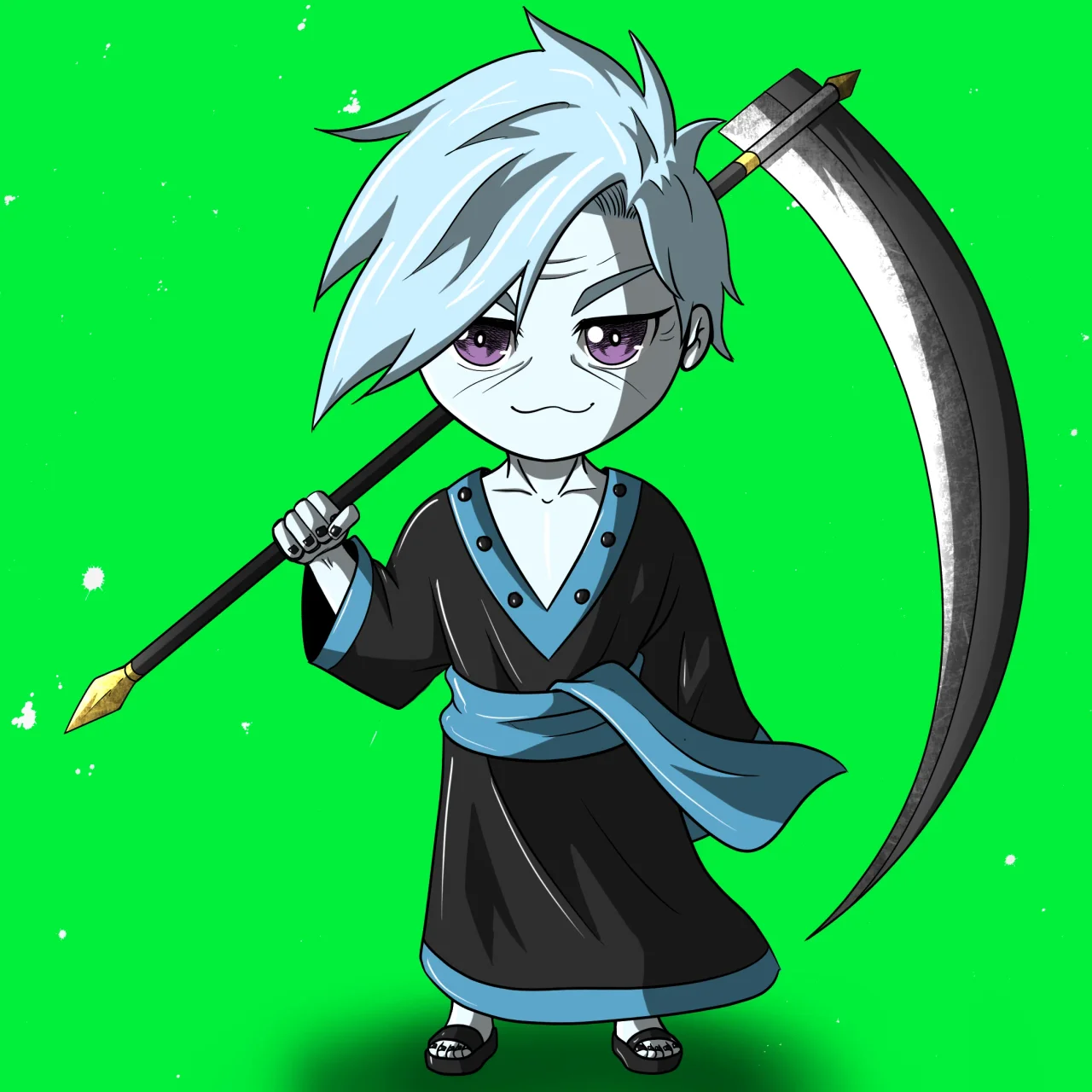 ALIEN #719. Alienzone NFT Chibi artwork.