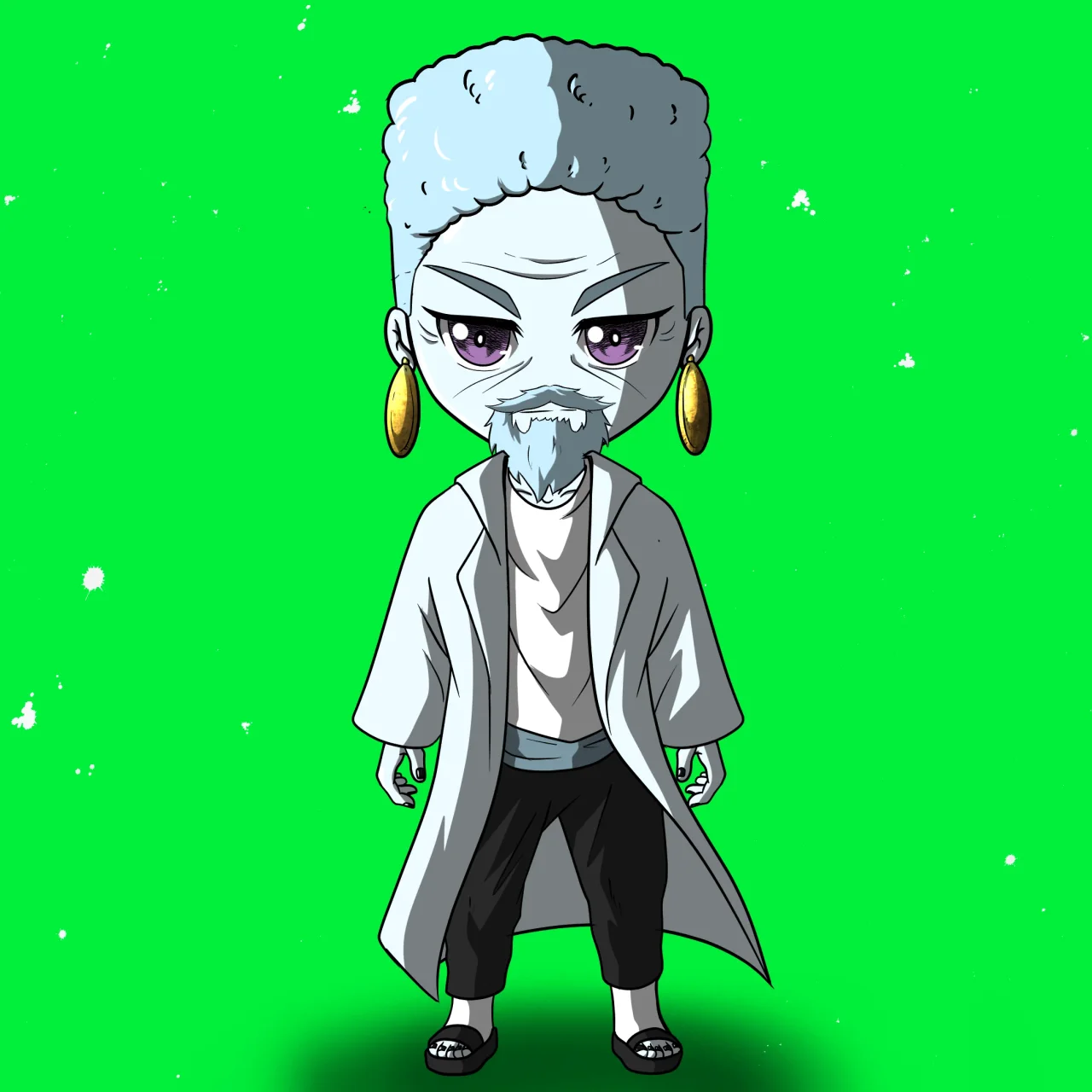 ALIEN #747. Alienzone NFT Chibi artwork.
