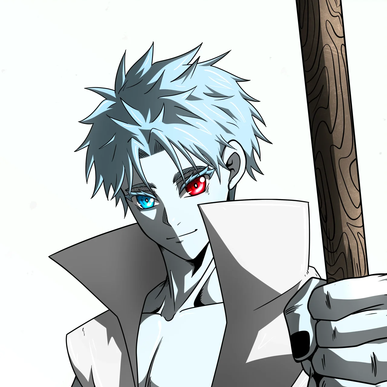 ALIEN #750. Alienzone digital collectible artwork. Eyes: Kôsaiishoku; Hair: Sanzoku; Mark: None.