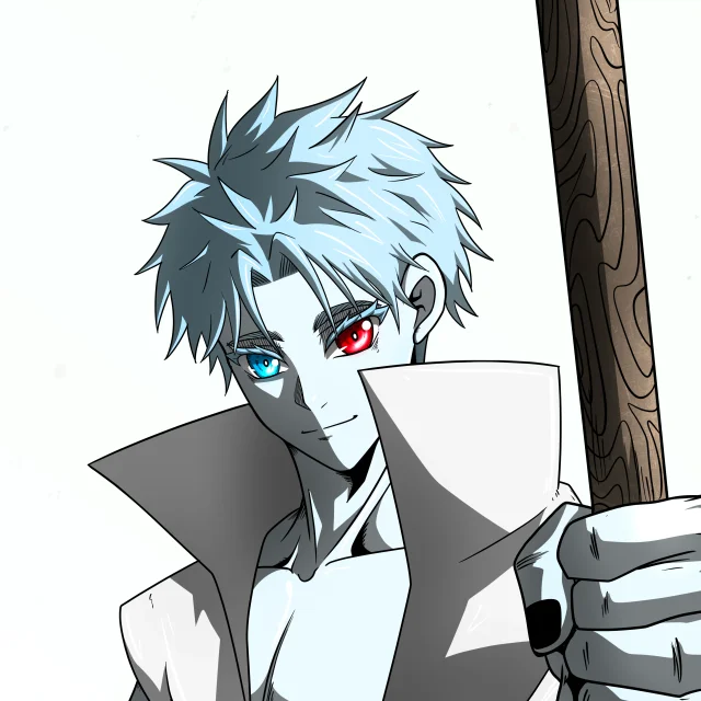 ALIEN #750. Illustration du NFT Alienzone. Eyes: Kôsaiishoku; Hair: Sanzoku; Mark: None.