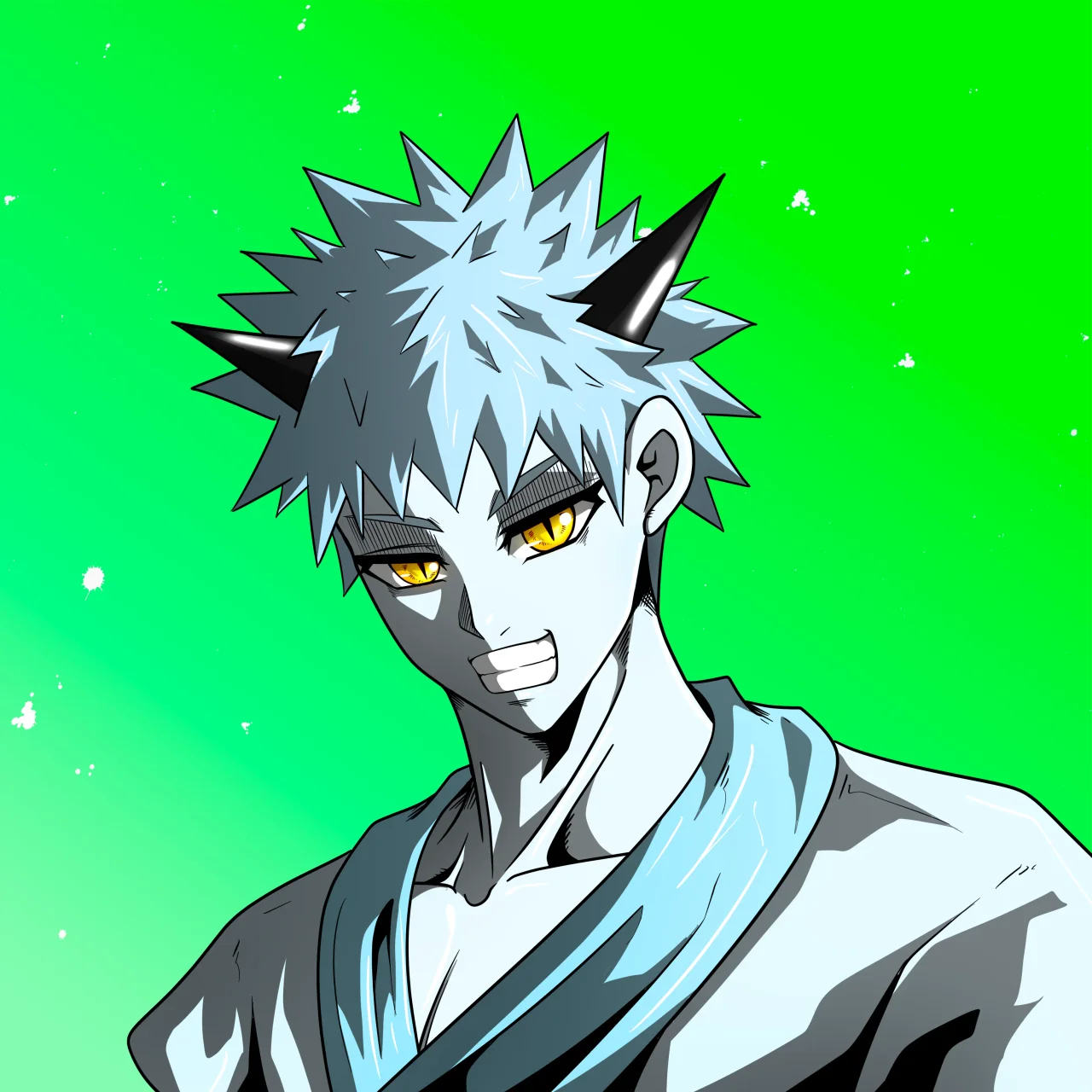 ALIEN #758. Alienzone digital collectible artwork. Eyes: Ryôshi; Hair: Senêben; Mark: None.