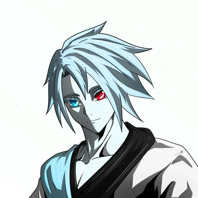 ALIEN #760. Illustration du NFT Alienzone. Eyes: Kôsaiishoku; Hair: Bôshuku; Mark: None.