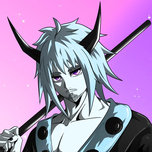 ALIEN #763. Illustration du NFT Alienzone. Eyes: Futâime; Hair: Akuma; Mark: None.
