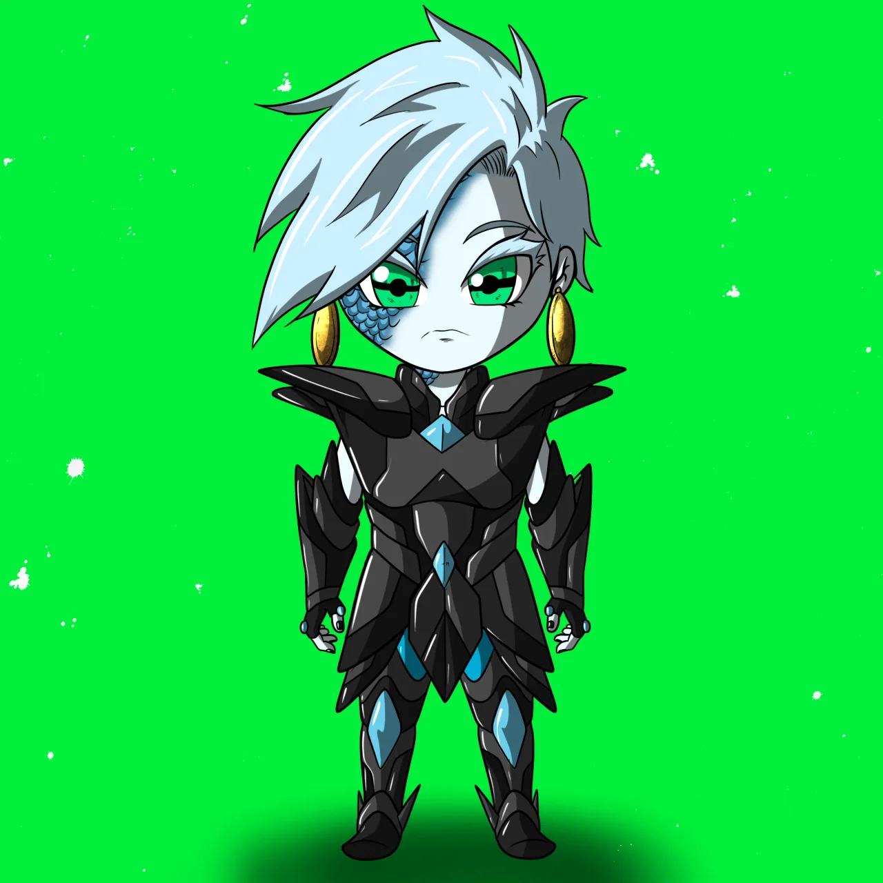 ALIEN #768. Alienzone NFT Chibi artwork.