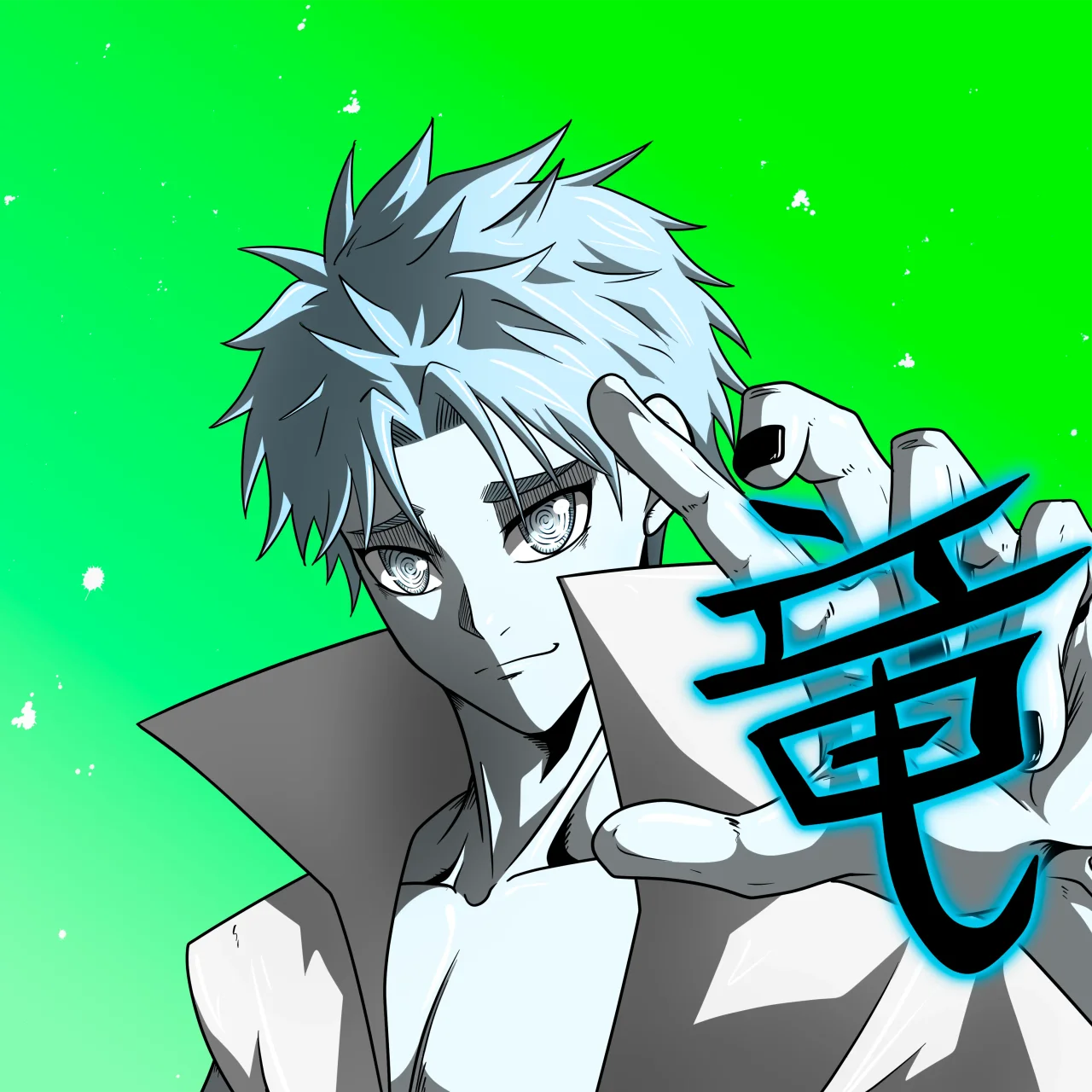 ALIEN #770. Alienzone digital collectible artwork. Eyes: Konran; Hair: Sanzoku; Mark: None.