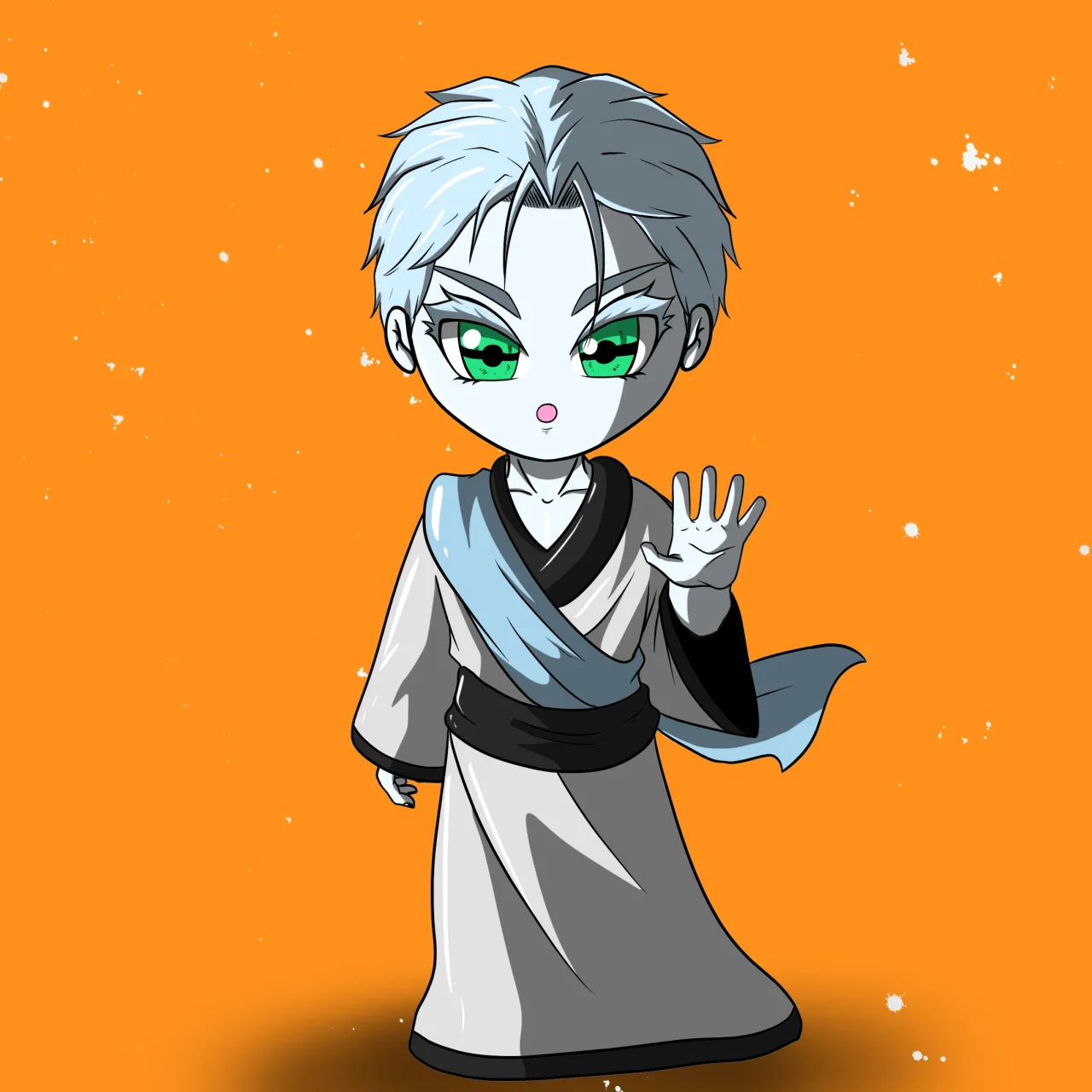 ALIEN #771. Alienzone NFT Chibi artwork.