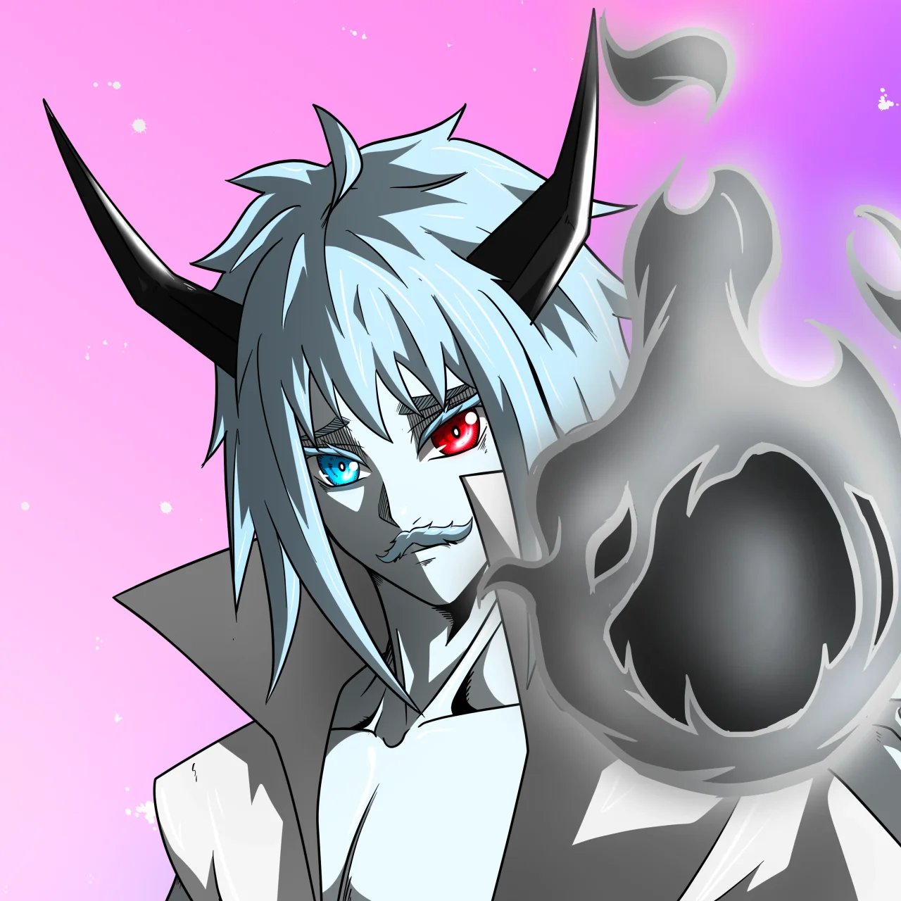 ALIEN #774. Alienzone digital collectible artwork. Eyes: Kôsaiishoku; Hair: Akuma; Mark: None.