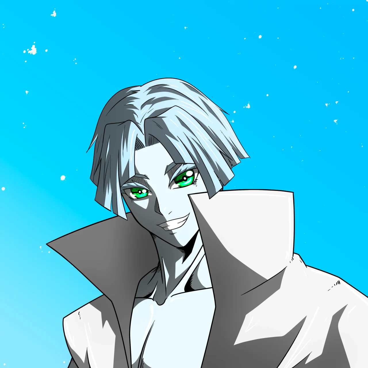 ALIEN #778. Alienzone digital collectible artwork. Eyes: Kôhaimoku; Hair: Zenbatsu; Mark: None.
