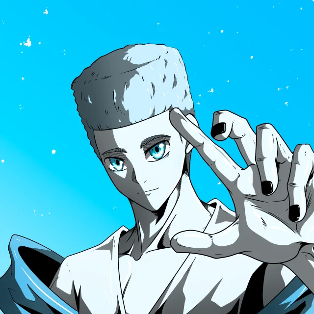 ALIEN #782. Illustration du NFT Alienzone. Eyes: Sêmoku; Hair: Shikakui; Mark: None.