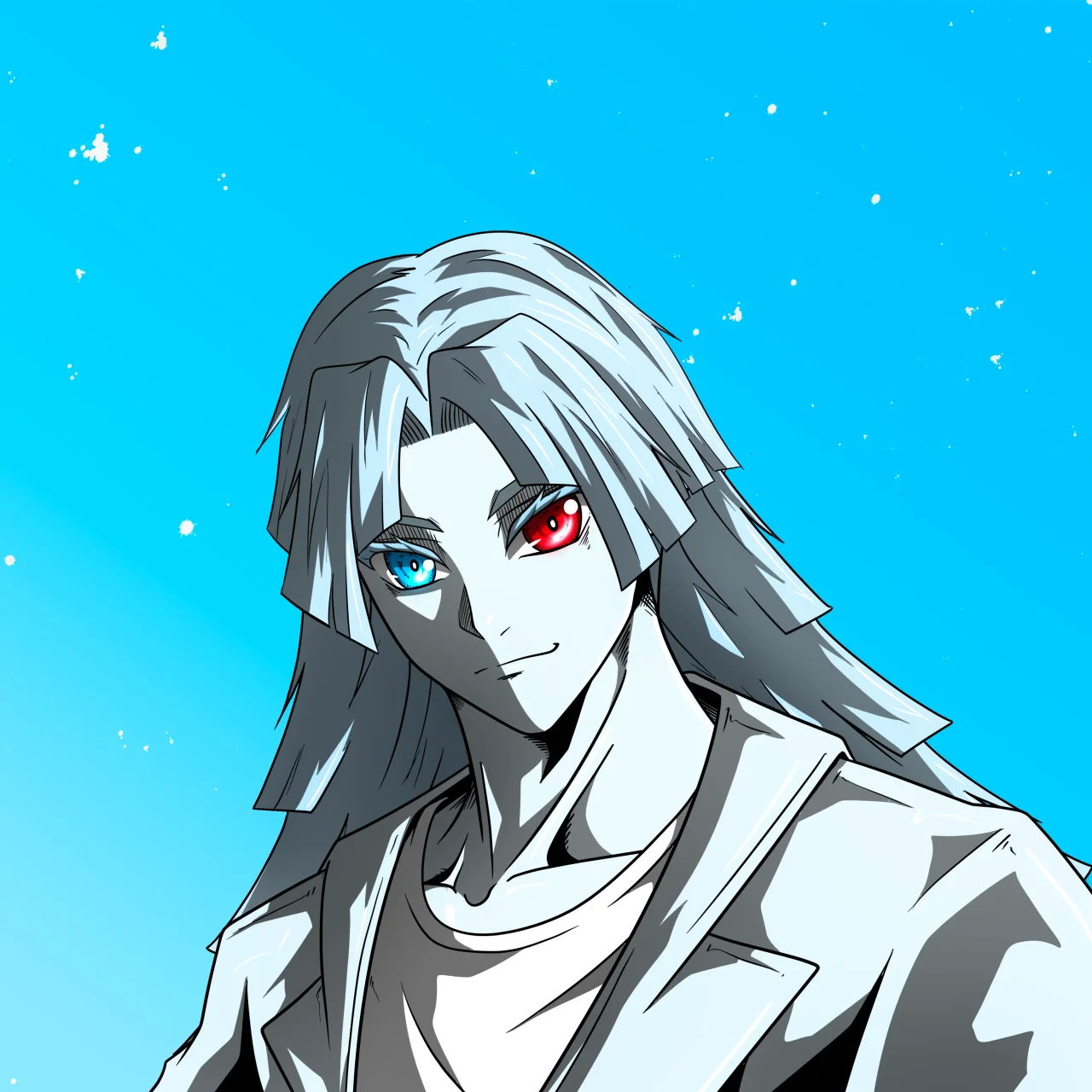 ALIEN #785. Alienzone digital collectible artwork. Eyes: Kôsaiishoku; Hair: Zenbatsu II; Mark: None.