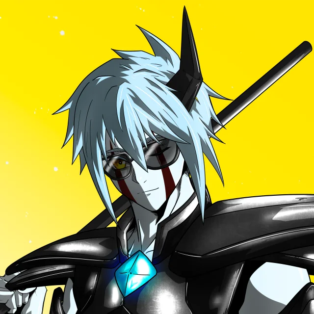 ALIEN #788. Illustration du NFT Alienzone. Eyes: Furukizu; Hair: Ôben; Mark: Yaban.