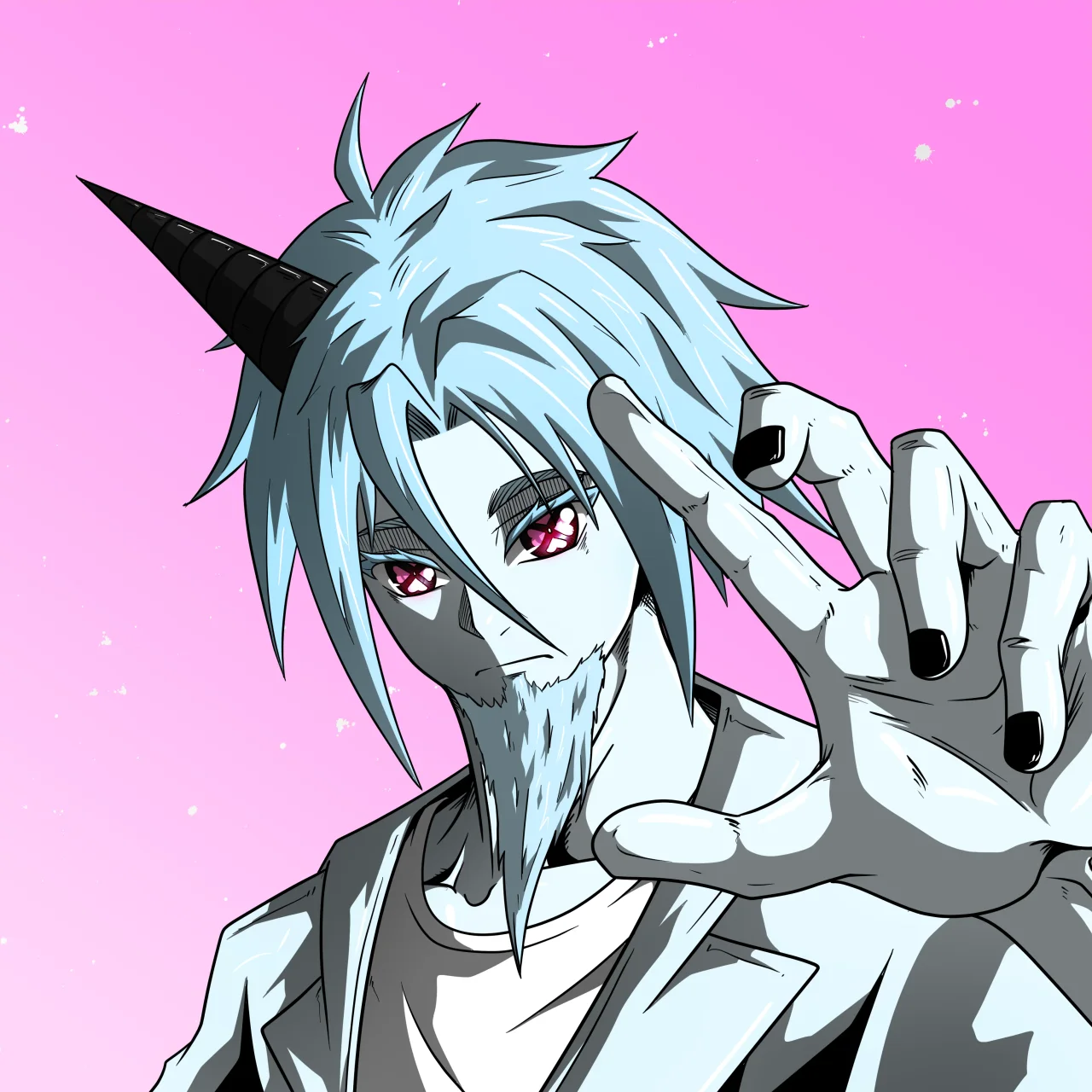 ALIEN #792. Alienzone digital collectible artwork. Eyes: Shinmoku; Hair: Anben; Mark: None.