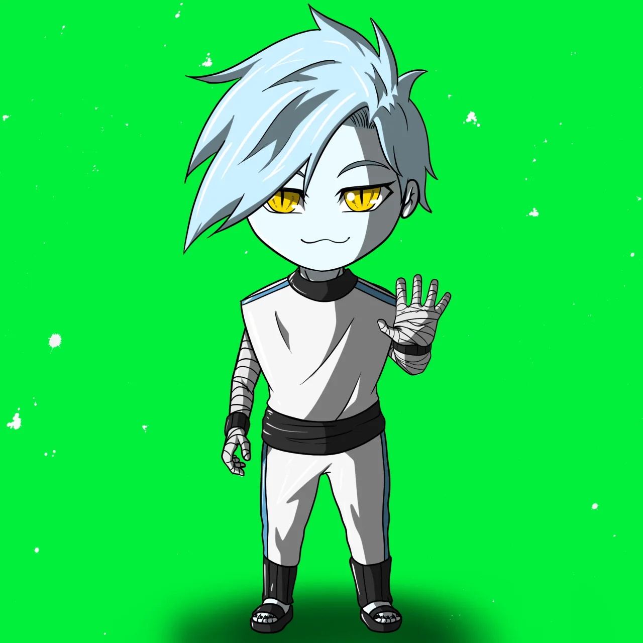 ALIEN #799. Alienzone NFT Chibi artwork.