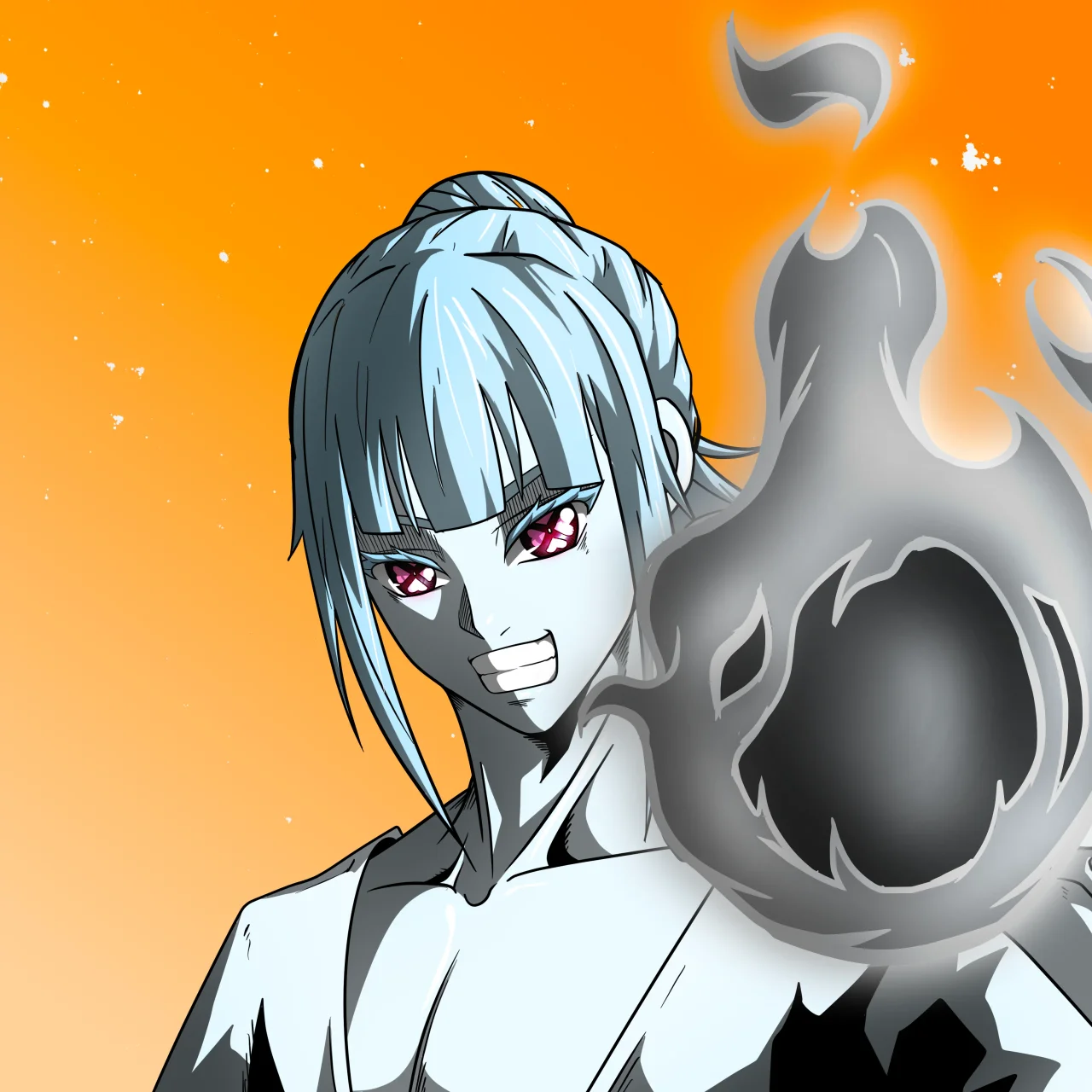 ALIEN #806. Alienzone digital collectible artwork. Eyes: Shinmoku; Hair: Kêkan II; Mark: None.