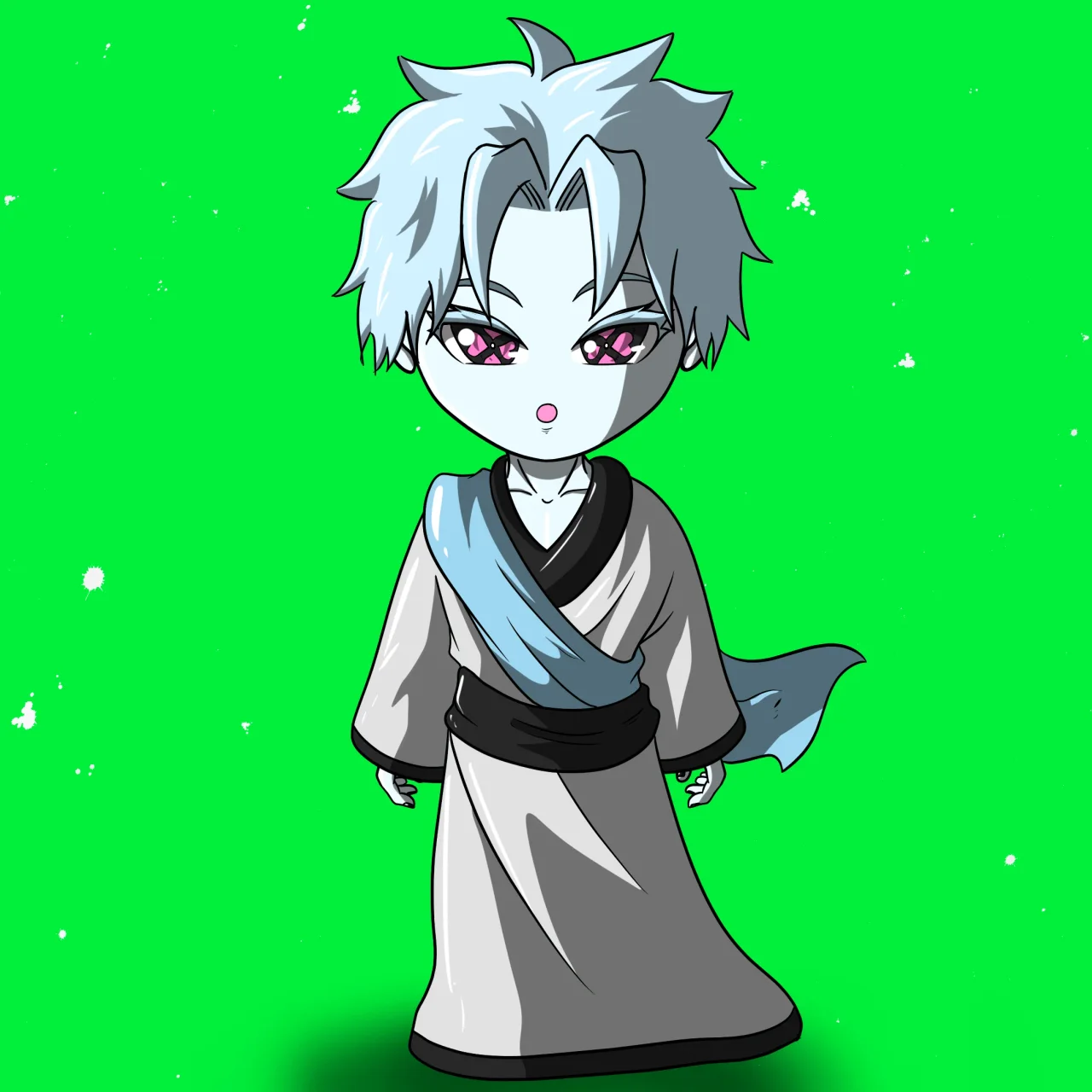 ALIEN #807. Version Chibi du NFT Alienzone.