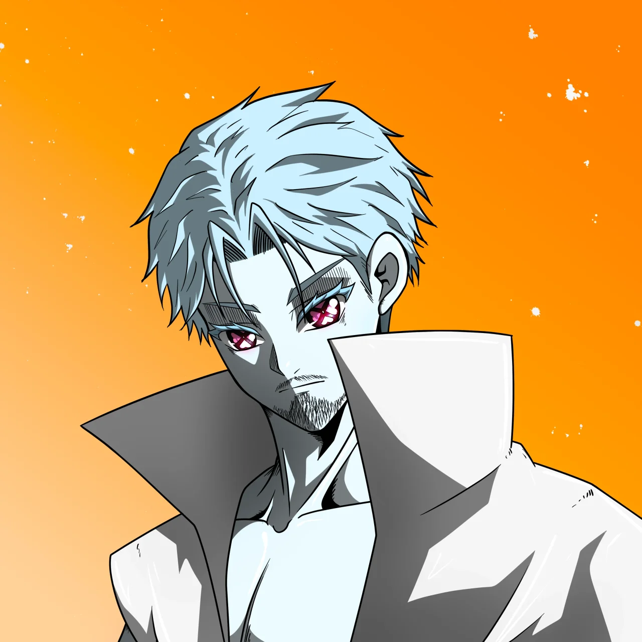 ALIEN #822. Alienzone digital collectible artwork. Eyes: Shinmoku; Hair: Ikemen; Mark: None.