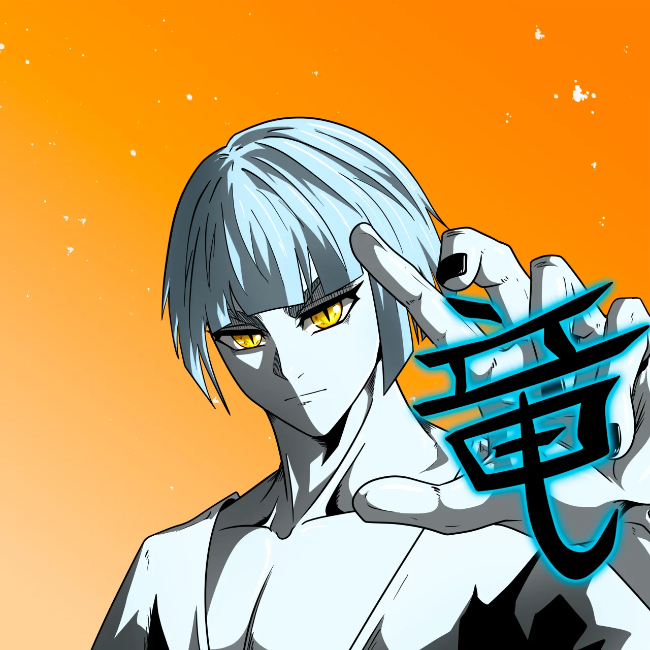 ALIEN #830. Alienzone digital collectible artwork. Eyes: Ryôshi; Hair: Taregami; Mark: None.
