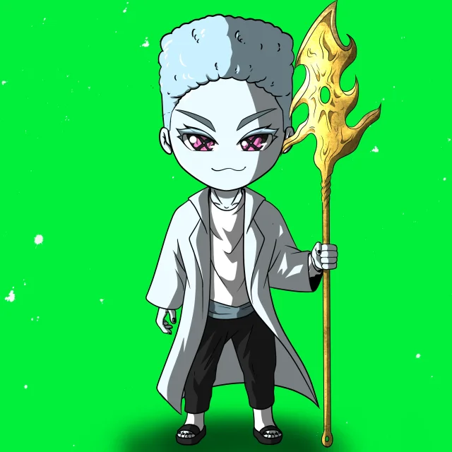ALIEN #831. Version Chibi du NFT Alienzone.