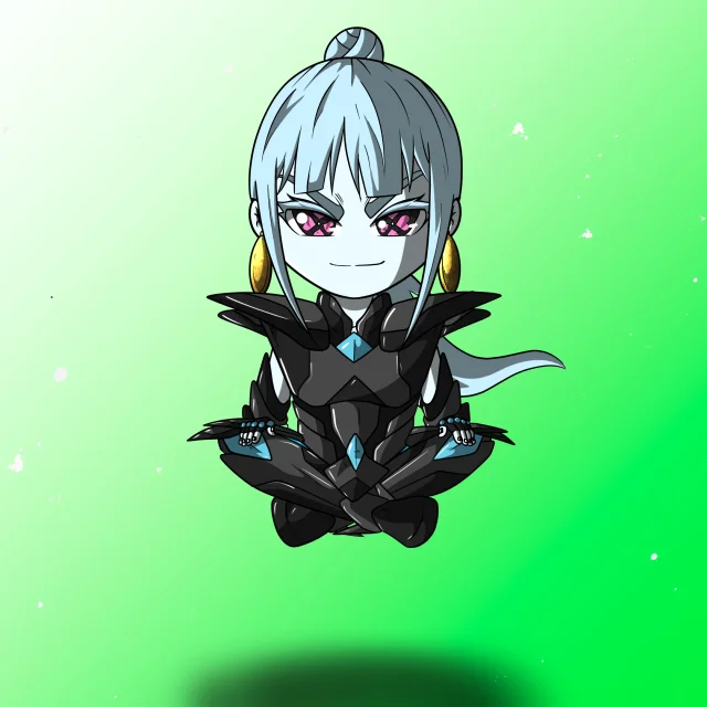 ALIEN #842. Version Chibi du NFT Alienzone.
