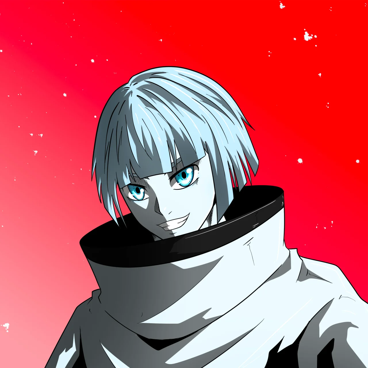 ALIEN #852. Alienzone digital collectible artwork. Eyes: Sêmoku; Hair: Taregami; Mark: None.