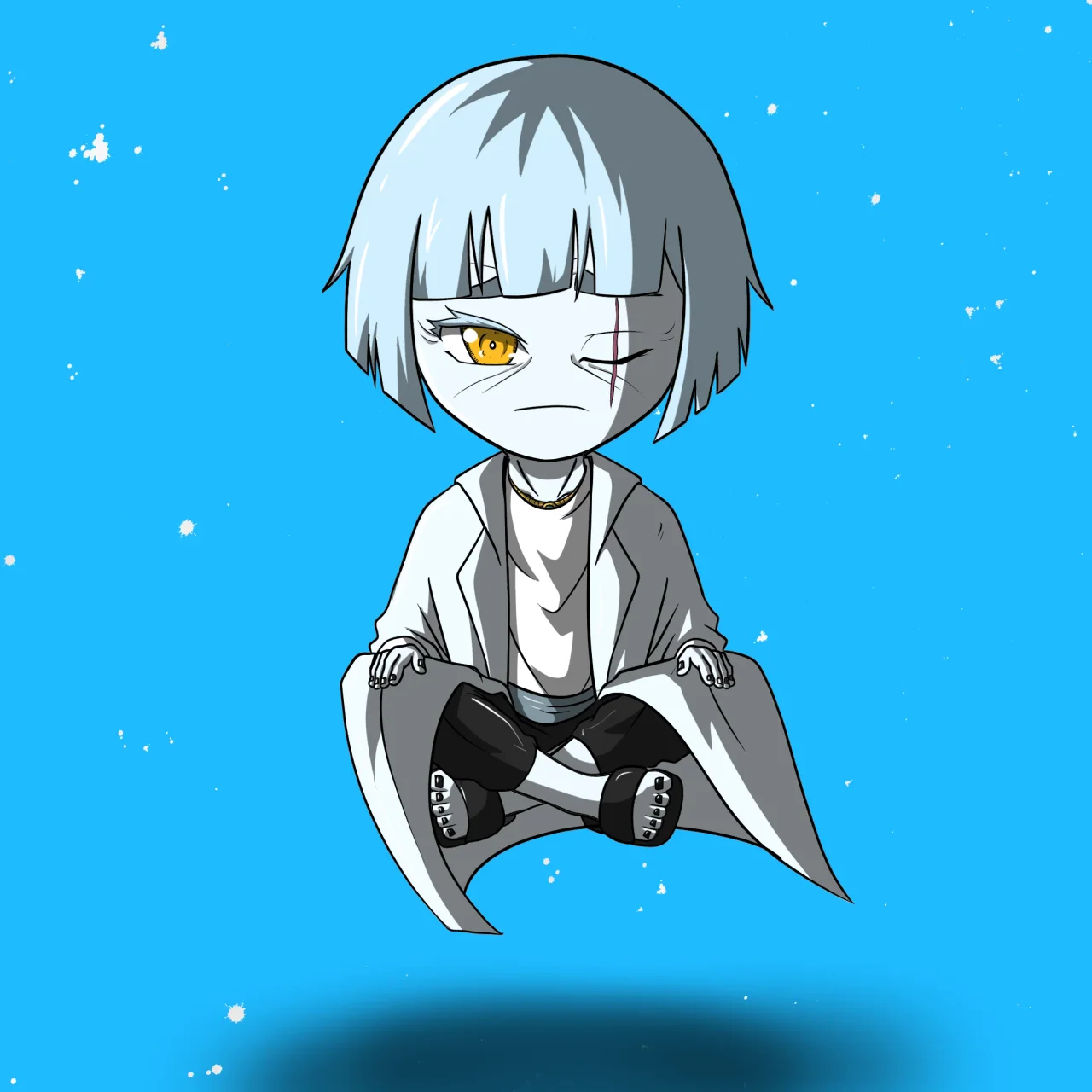 ALIEN #877. Alienzone NFT Chibi artwork.