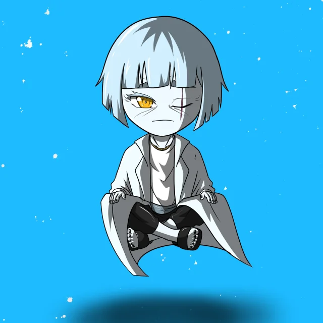 ALIEN #877. Alienzone NFT Chibi artwork.