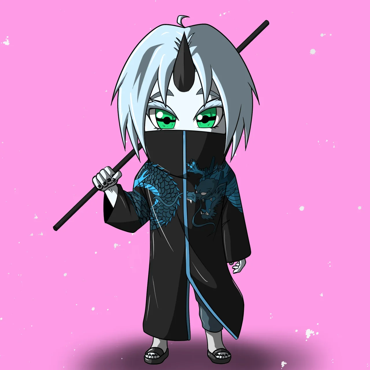 ALIEN #880. Alienzone NFT Chibi artwork.