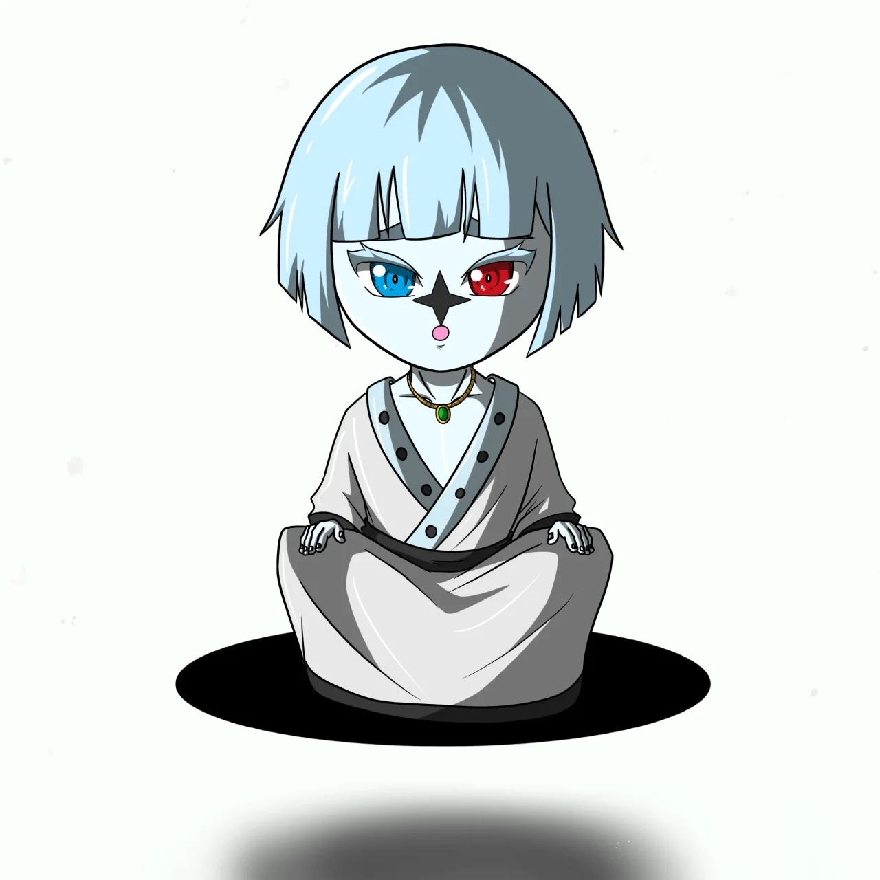 ALIEN #884. Alienzone NFT Chibi artwork.
