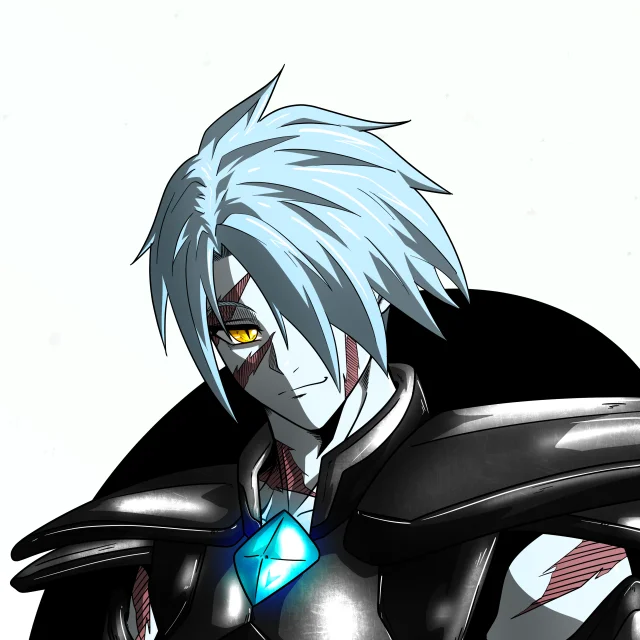 ALIEN #94. Alienzone digital collectible artwork. Eyes: Ryôshi; Hair: Hidarime; Mark: Fushô.