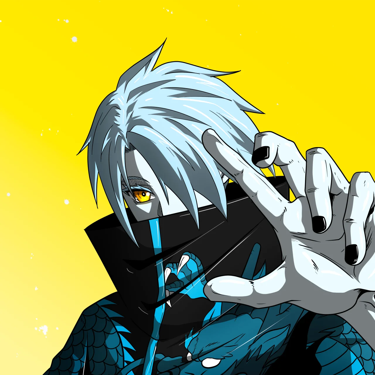 ALIEN #97. Alienzone digital collectible artwork. Eyes: Furukizu; Hair: Hidarime; Mark: None.