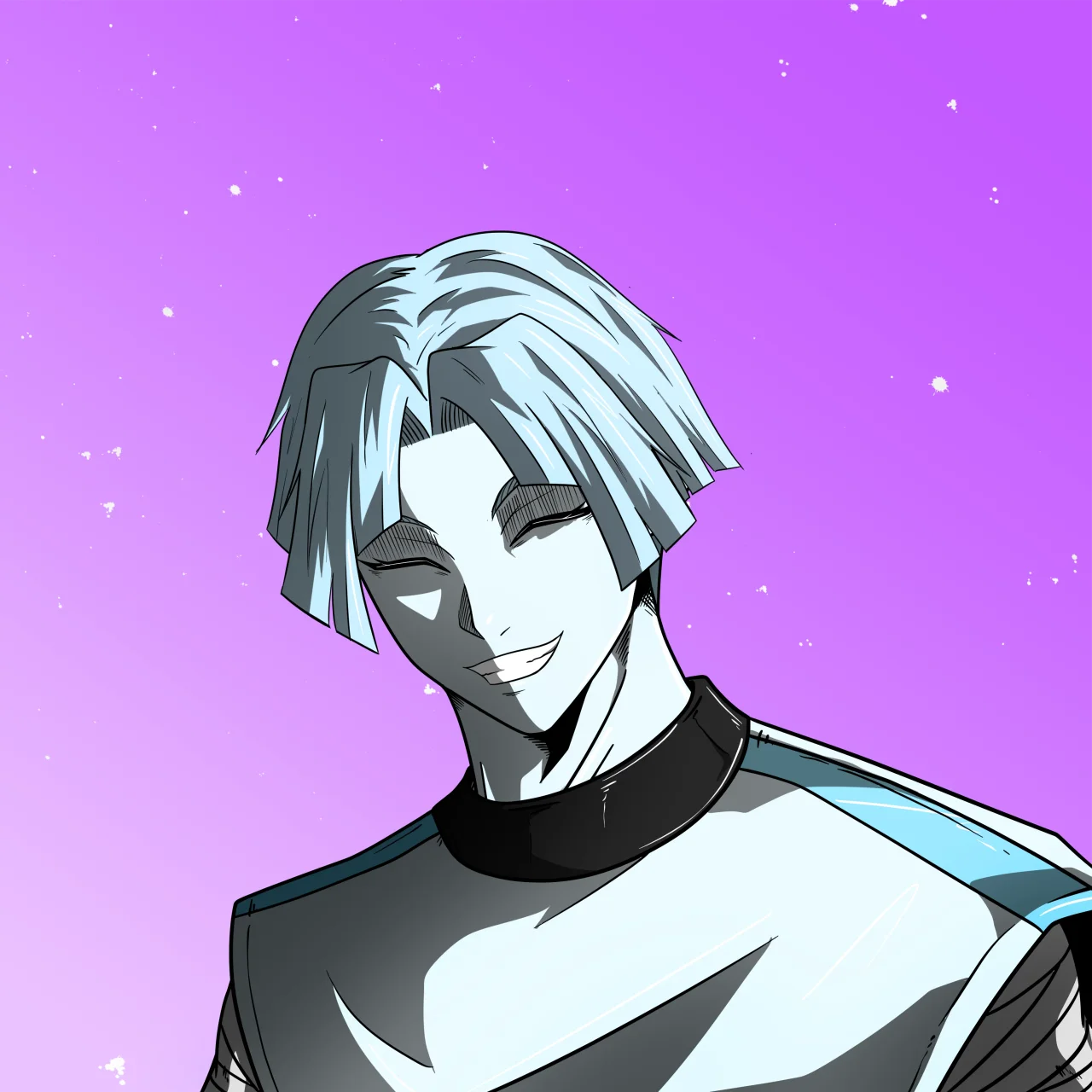 ALIEN #98. Alienzone digital collectible artwork. Eyes: Hêmoku; Hair: Zenbatsu; Mark: None.